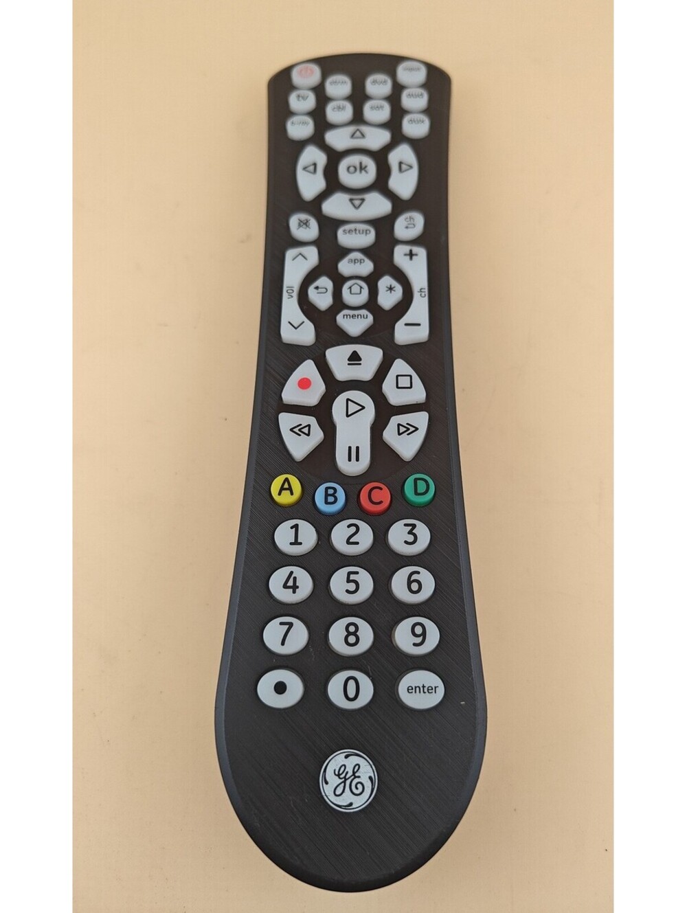 GE UltraPro 8-Device Universal Remote Control Model 41567 Black
